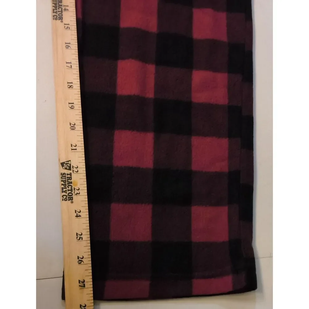 Lucky Brand Red and Black Plaid Pajama Pants